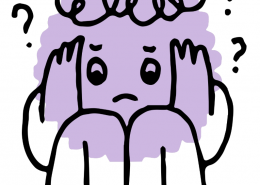 graphic of a figure holding their head in their hands.