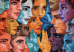 Mosaic of women