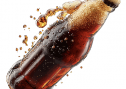 fizzy drink overflowing with fizz