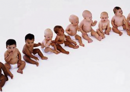 a line of babies